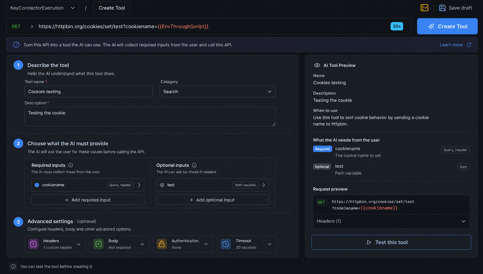 KeyRunner API to tool creation
